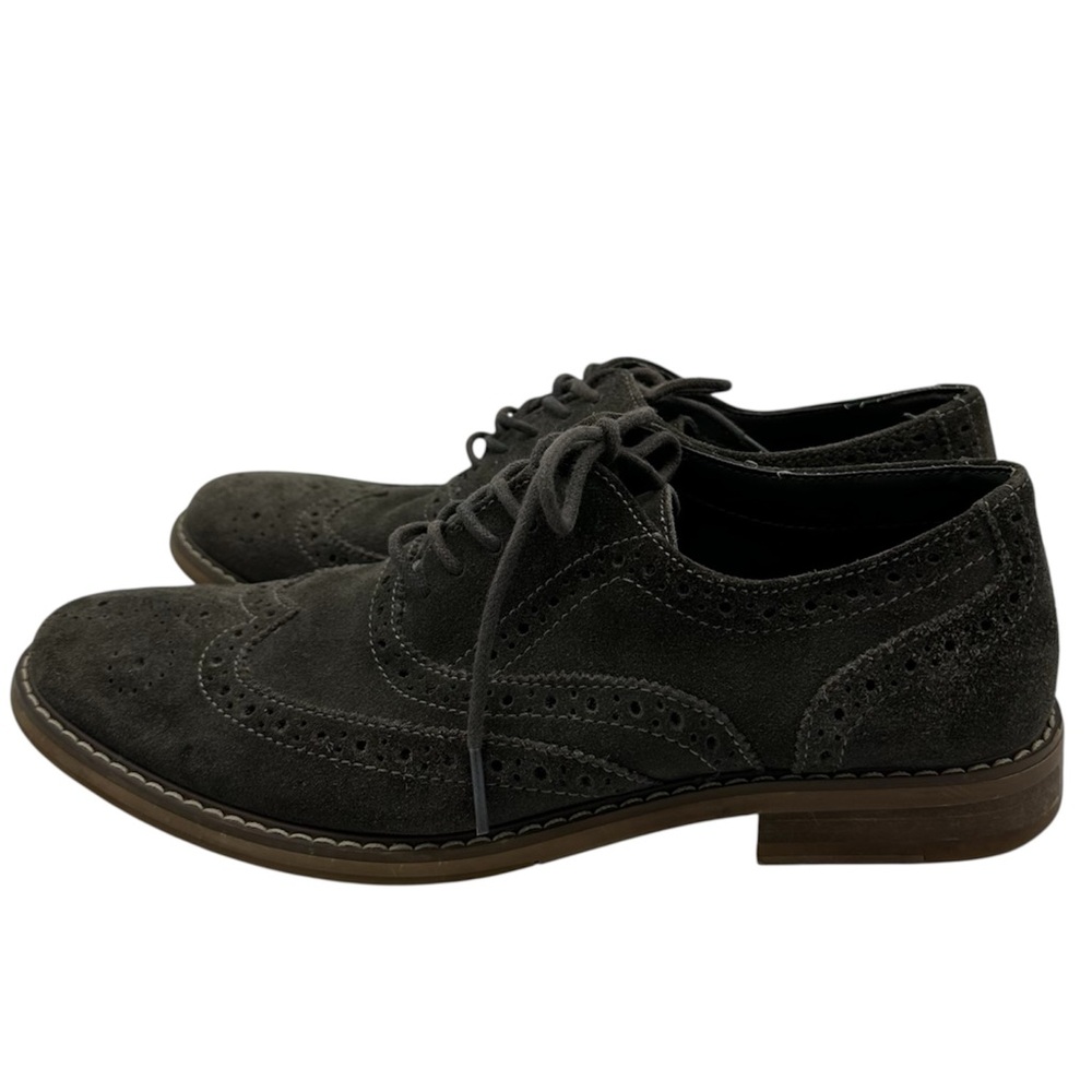 The Rail Suede Wingtip Oxford Shoes Size 40 Brown Brogue - Picture 2 of 8